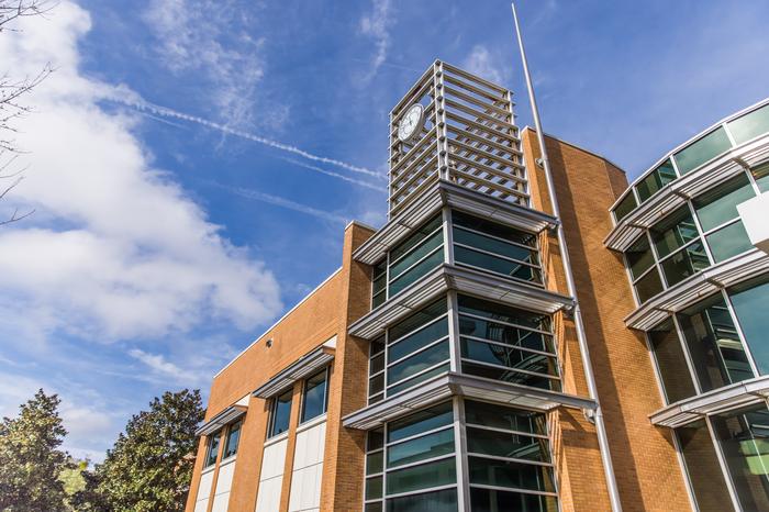 The exterior of the Davis College of Business & Technology